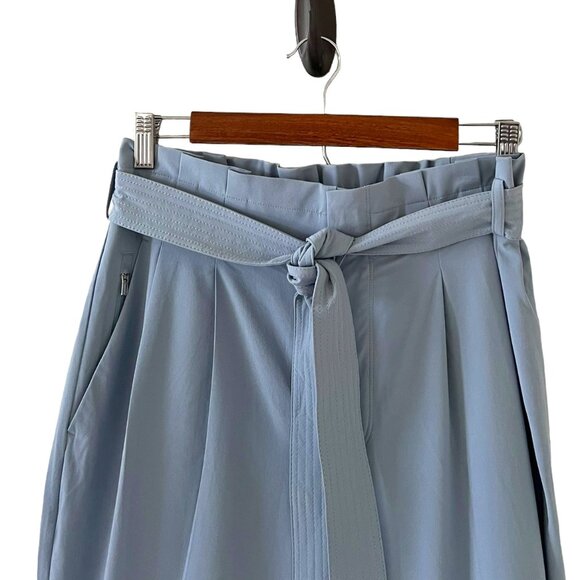 Athleta Light Blue Tie-Waist Pants - Picture 3 of 15